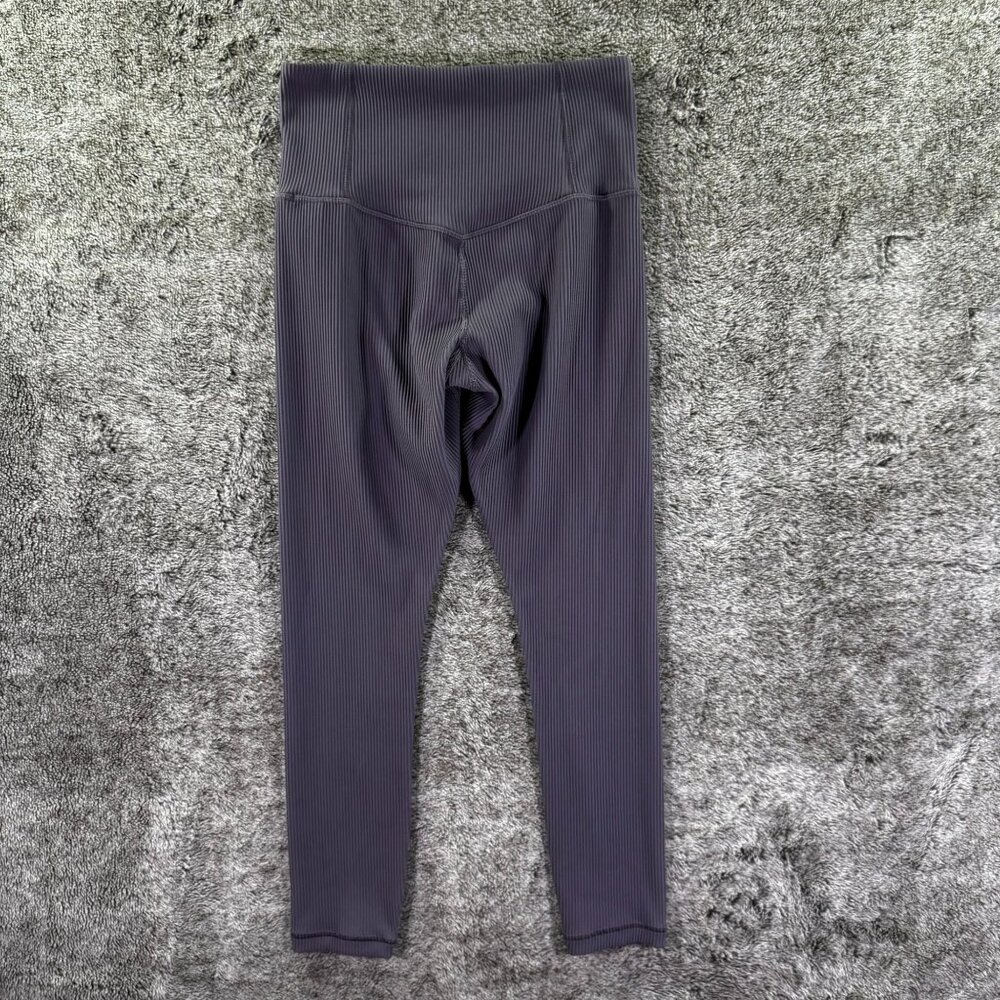 Athleta Elation Rib Tight Sz S Nightfall Purple - Picture 9 of 9